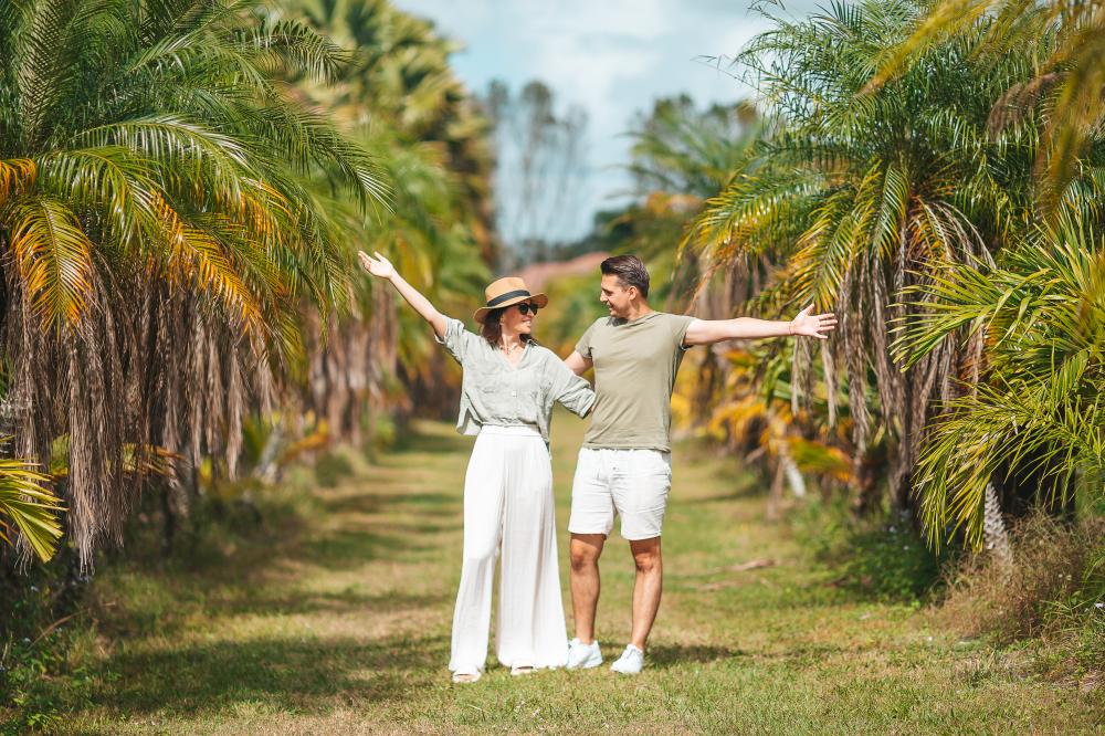 Joyful Couple Enjoying Romantic Getaway in the Florida Keys